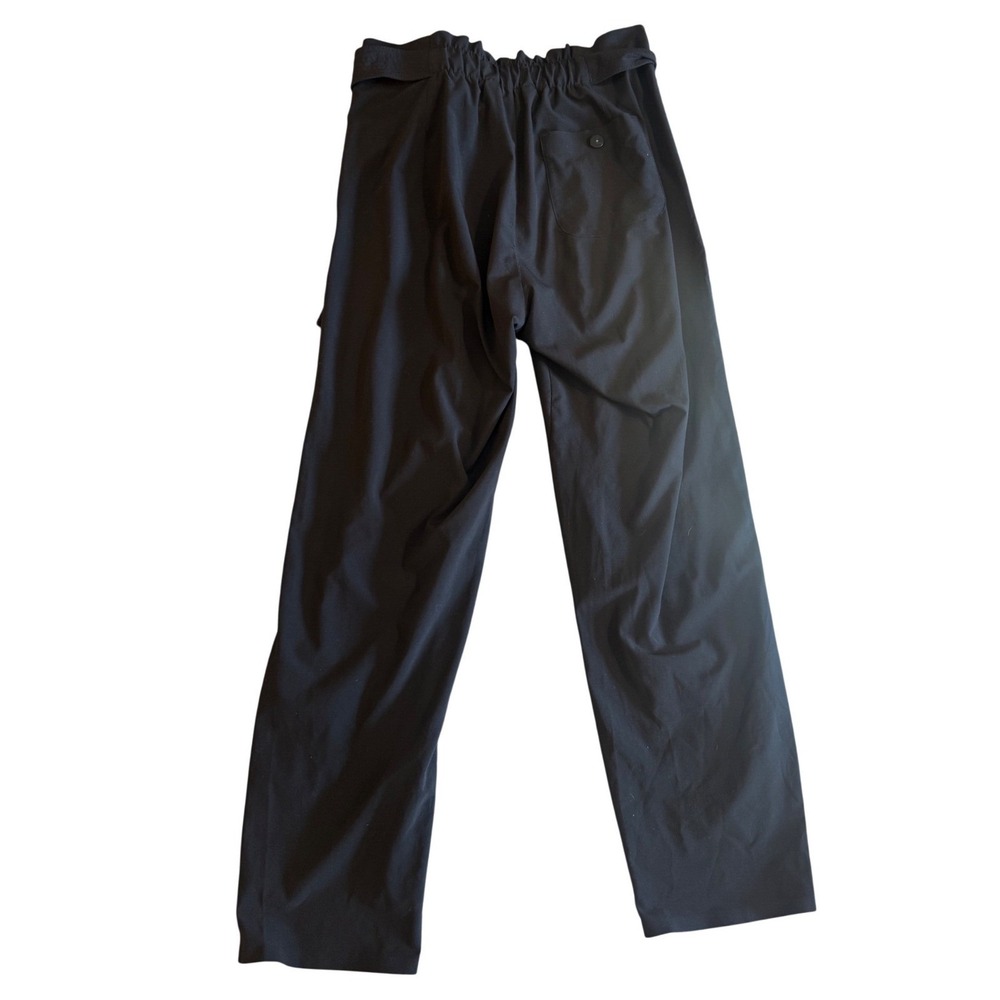 Athleta Skyline Pant‎ II Black Paperbag Waist Tie Belt Trousers Womens Size 4